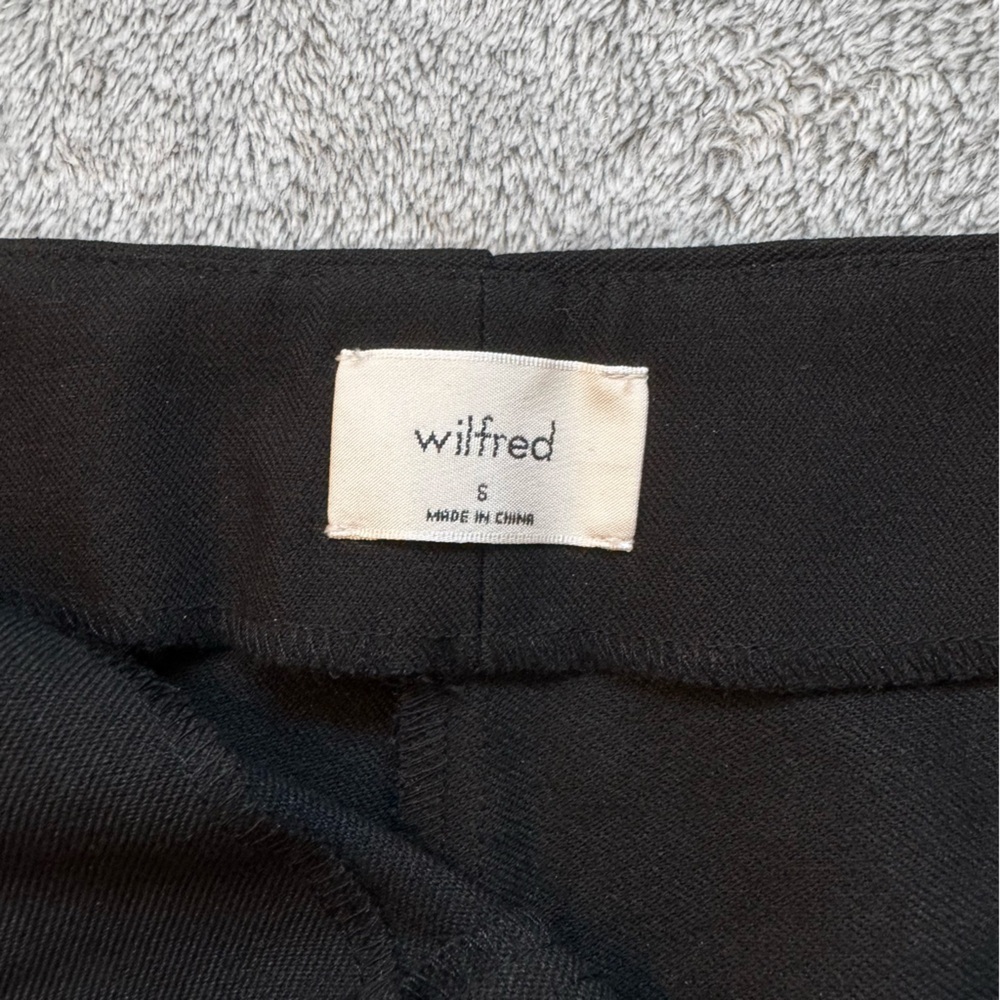 NWT Wilfred Porto Pant - Black High-Waisted Straight Leg Trouser - Size 6 - Picture 6 of 13